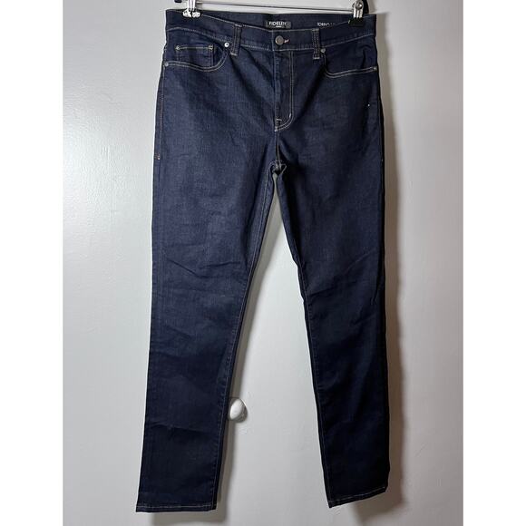 Fidelity Denim Jeans Men’s Size 36 Dark Wash Straight Leg / NWT and Flaw - Picture 1 of 10